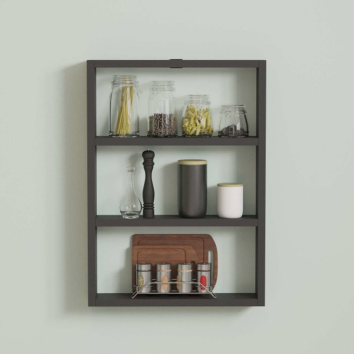 Hanah Home Estantería de Pared Pr1-An Antracita